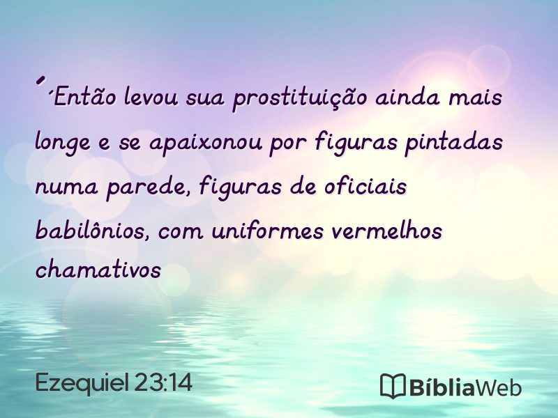 Ezequiel 23:14 em imagem para compartilhar
