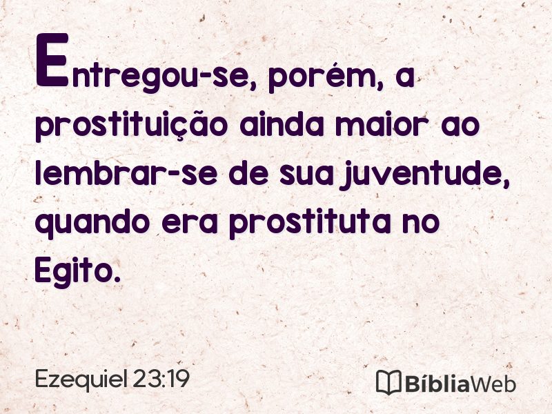 Ezequiel 23:19 em imagem para compartilhar