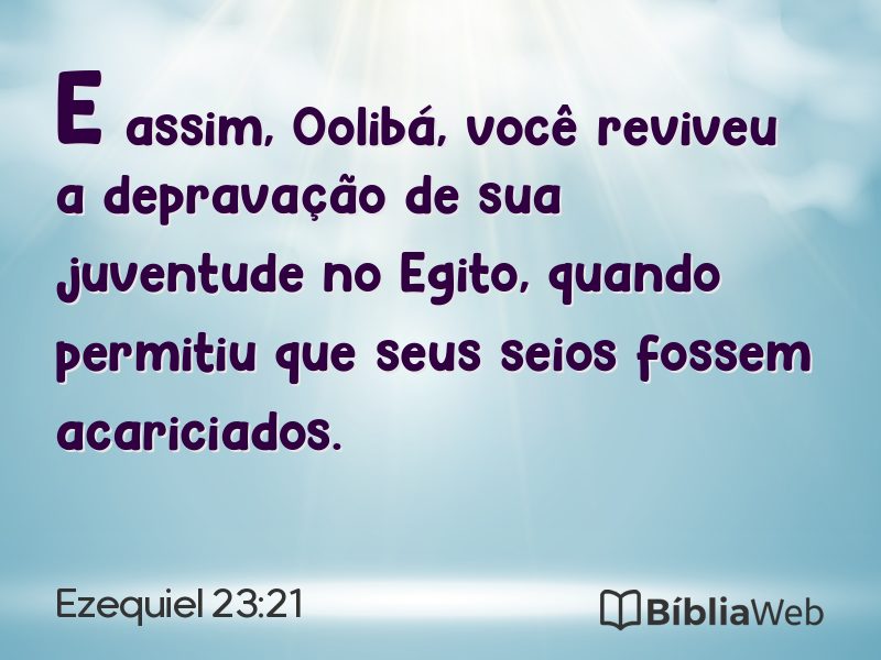 Ezequiel 23:21 em imagem para compartilhar