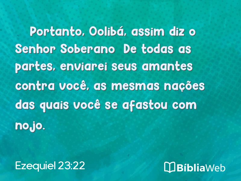 Ezequiel 23:22 em imagem para compartilhar