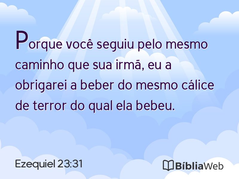 Ezequiel 23:31 em imagem para compartilhar