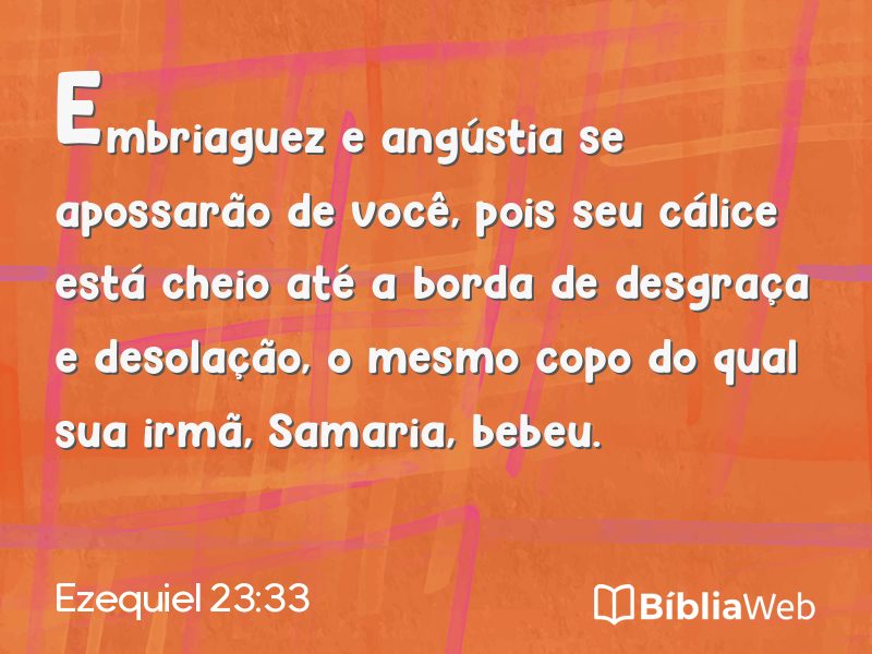 Ezequiel 23:33 em imagem para compartilhar