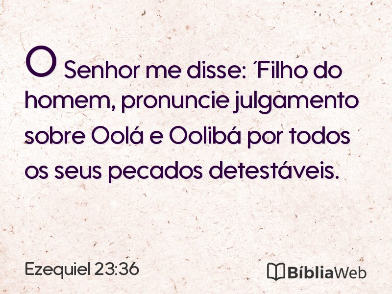 Ezequiel 23:36 em imagem para compartilhar