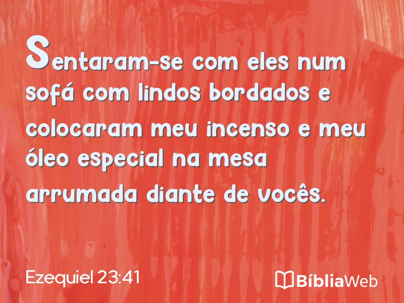 Ezequiel 23:41 em imagem para compartilhar