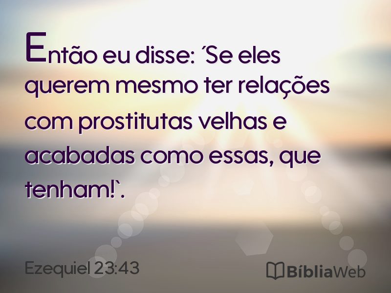 Ezequiel 23:43 em imagem para compartilhar