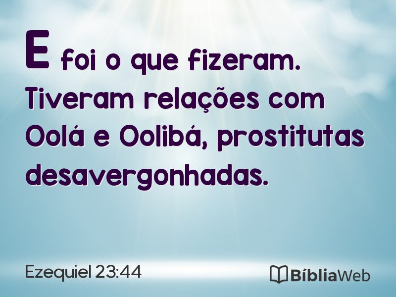 Ezequiel 23:44 em imagem para compartilhar