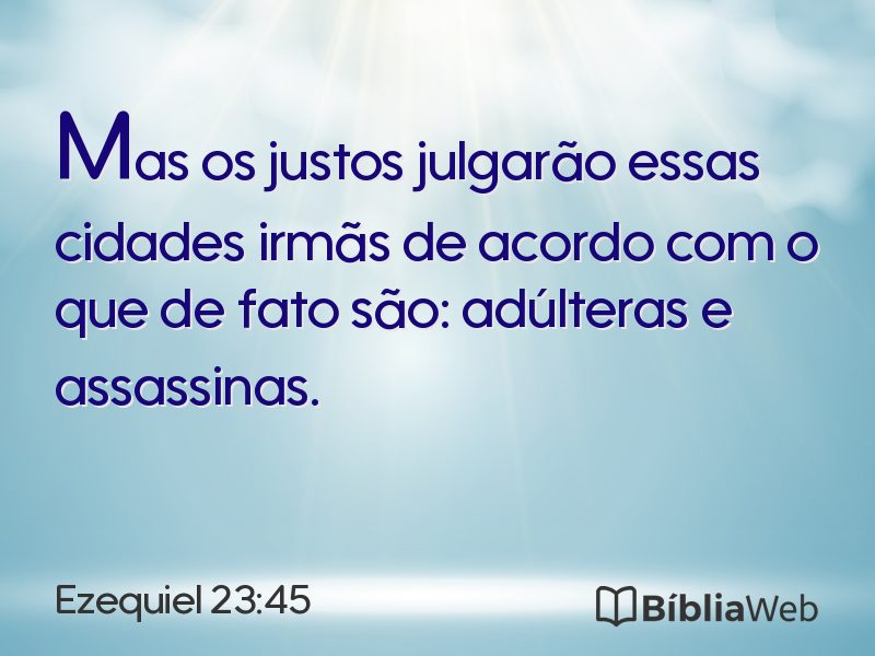 Ezequiel 23:45 em imagem para compartilhar