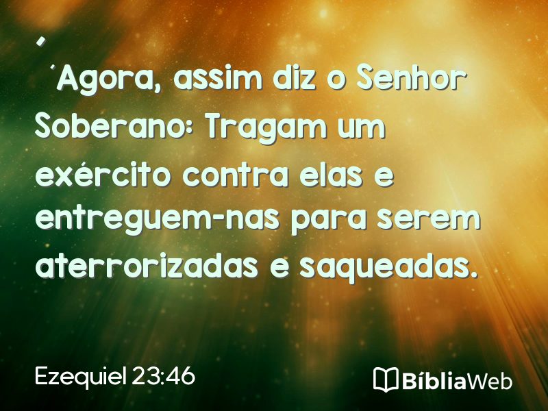 Ezequiel 23:46 em imagem para compartilhar