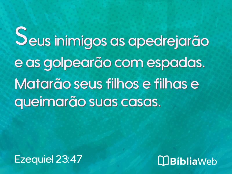Ezequiel 23:47 em imagem para compartilhar