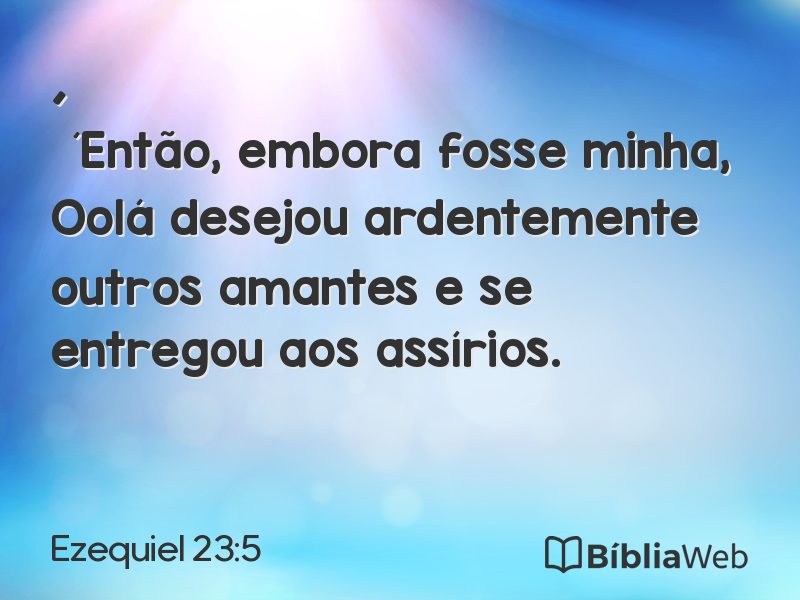 Ezequiel 23:5 em imagem para compartilhar