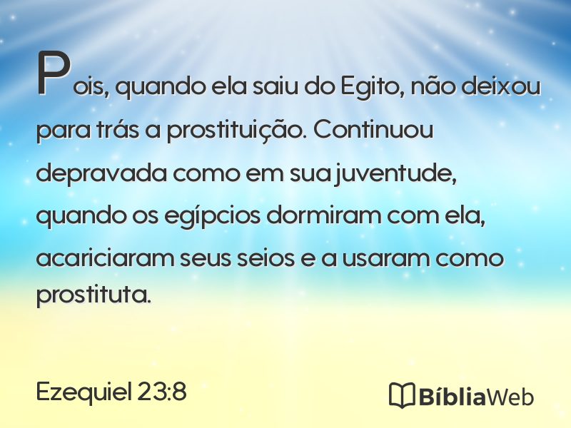 Ezequiel 23:8 em imagem para compartilhar