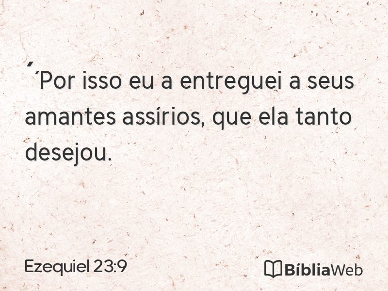 Ezequiel 23:9 em imagem para compartilhar