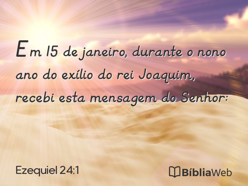 Ezequiel 24:1 em imagem para compartilhar