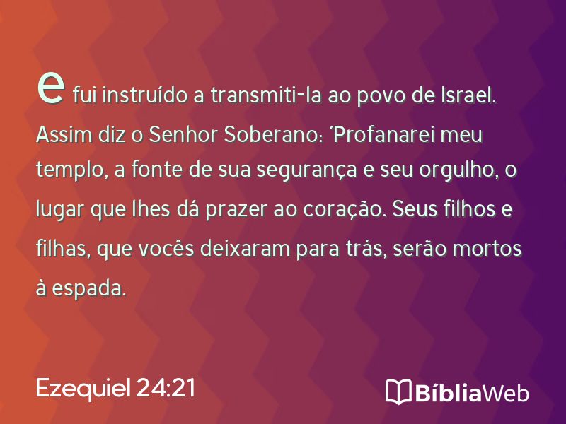 Ezequiel 24:21 em imagem para compartilhar