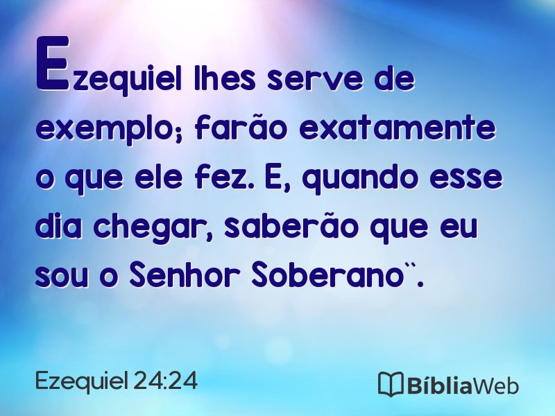 Ezequiel 24:24 em imagem para compartilhar