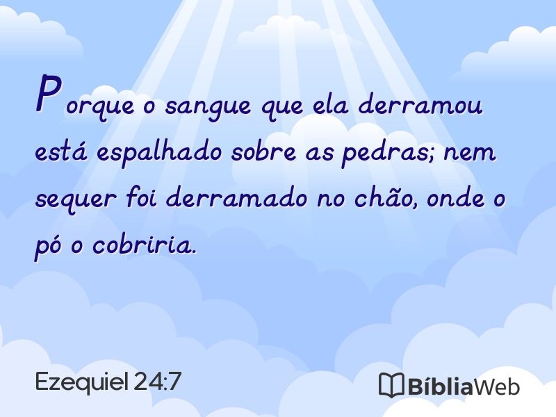 Ezequiel 24:7 em imagem para compartilhar