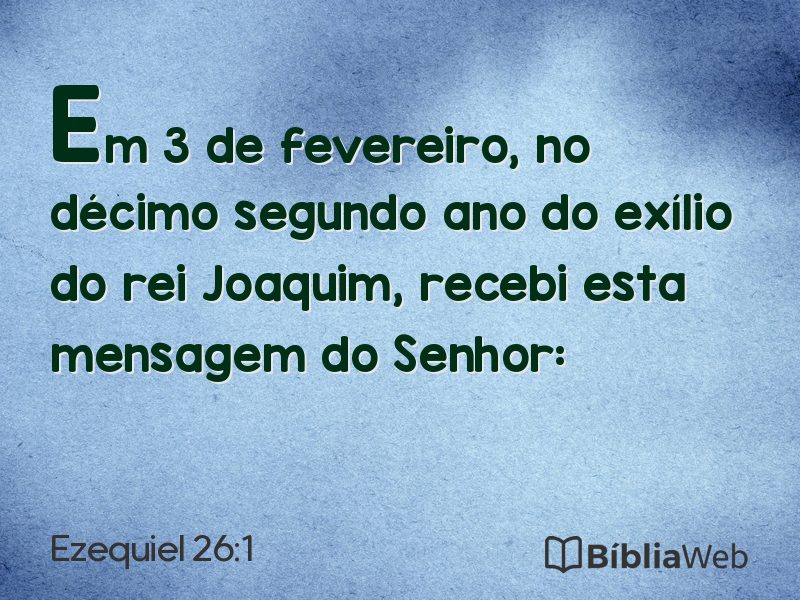 Ezequiel 26:1 em imagem para compartilhar