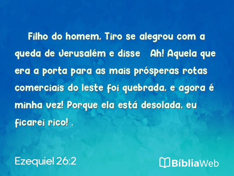 Ezequiel 26:2 em imagem para compartilhar