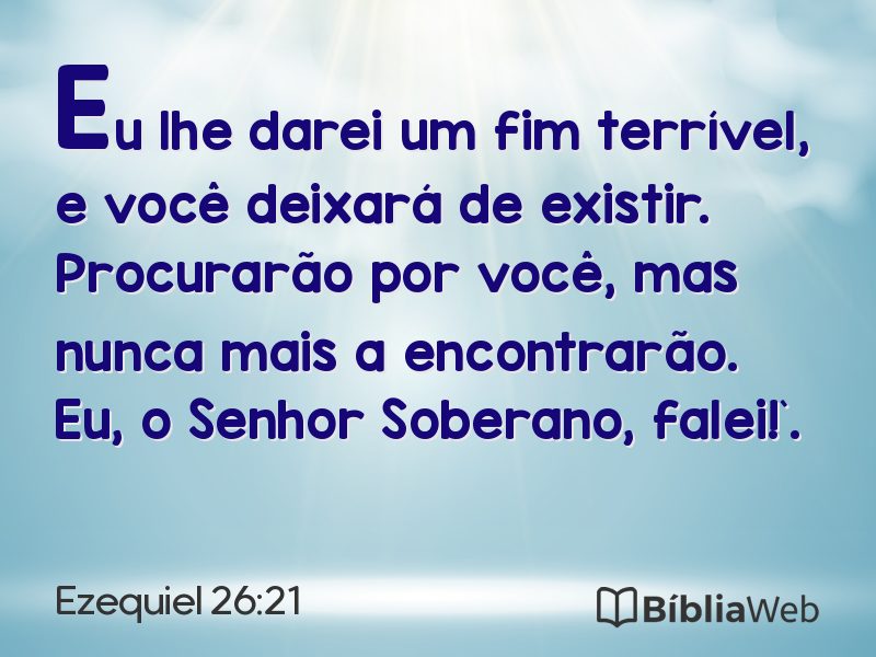 Ezequiel 26:21 em imagem para compartilhar