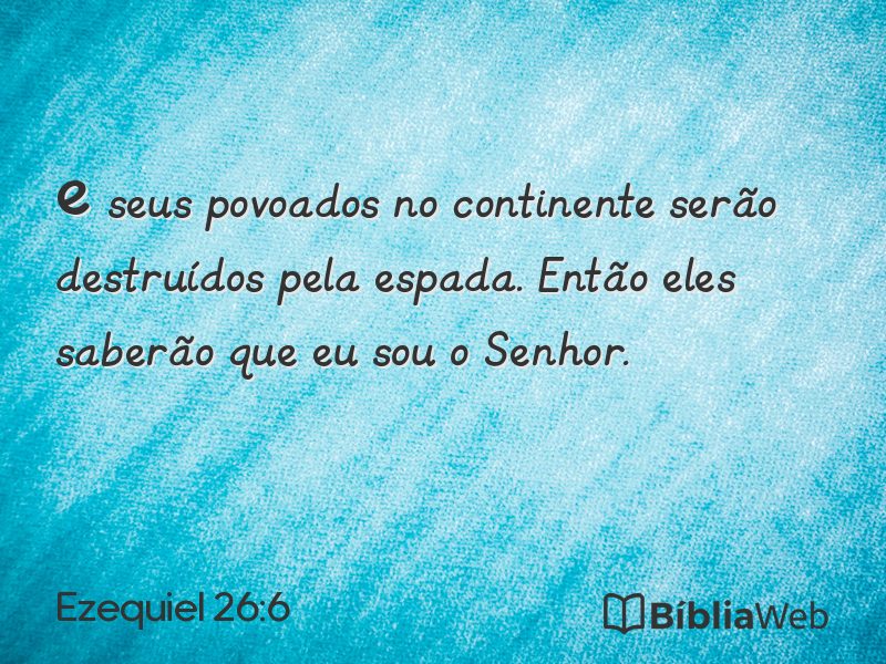 Ezequiel 26:6 em imagem para compartilhar