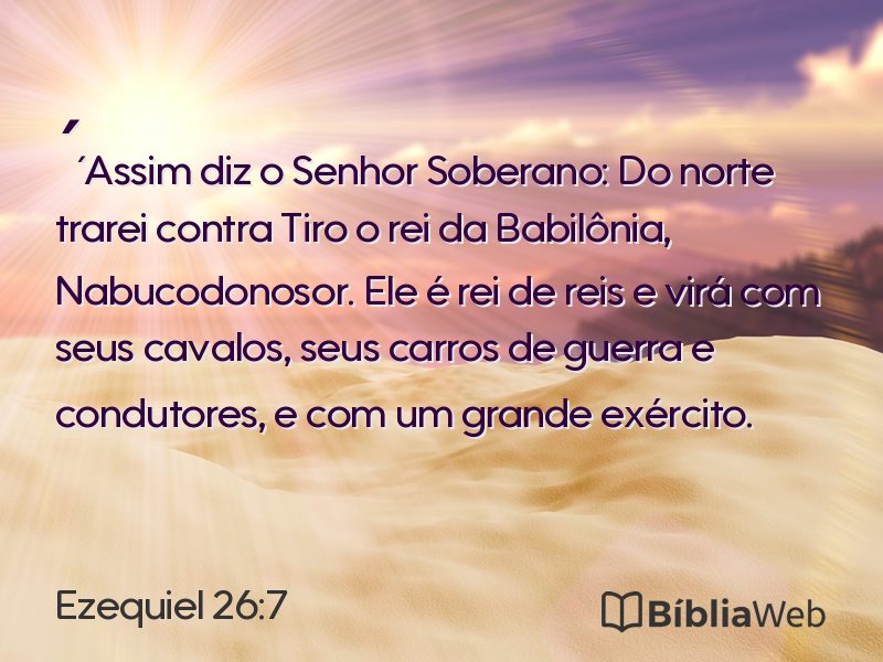 Ezequiel 26:7 em imagem para compartilhar