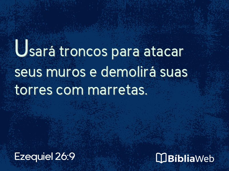 Ezequiel 26:9 em imagem para compartilhar