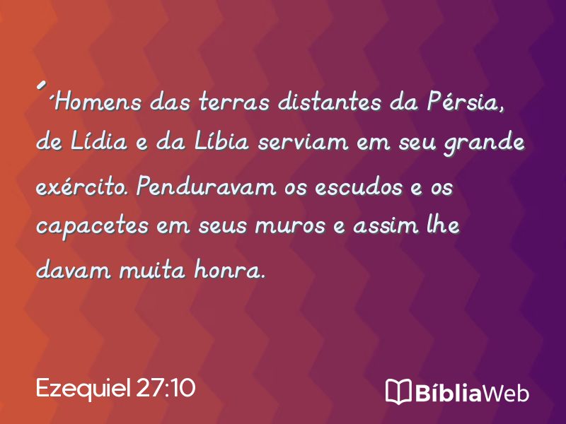 Ezequiel 27:10 em imagem para compartilhar