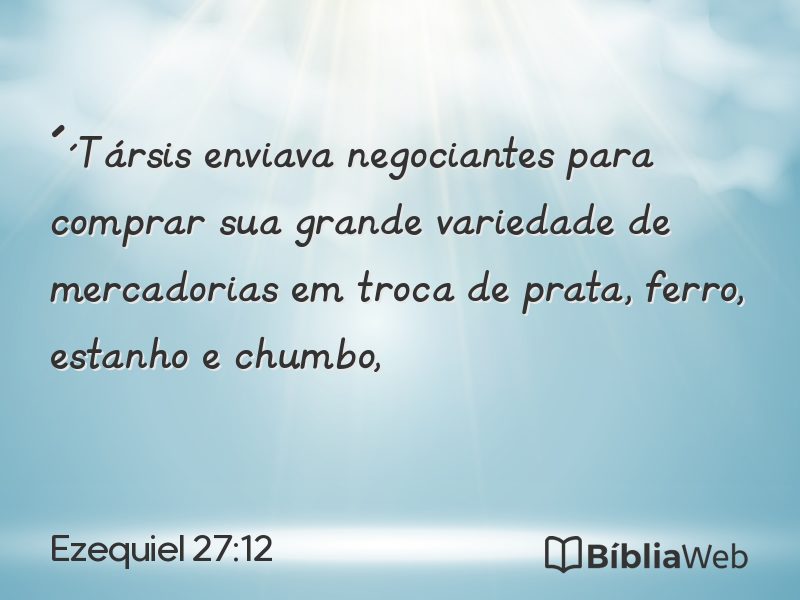 Ezequiel 27:12 em imagem para compartilhar