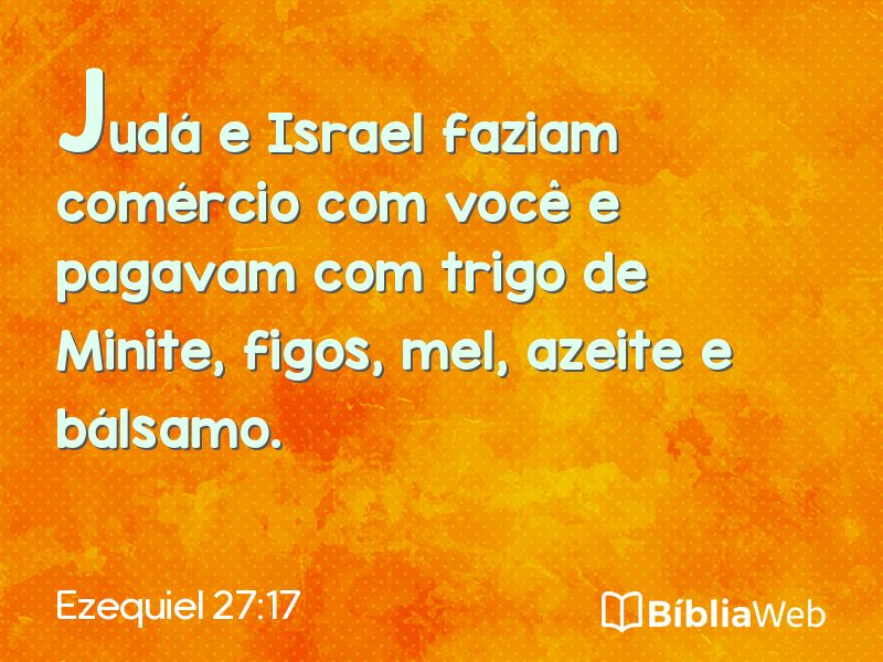 Ezequiel 27:17 em imagem para compartilhar