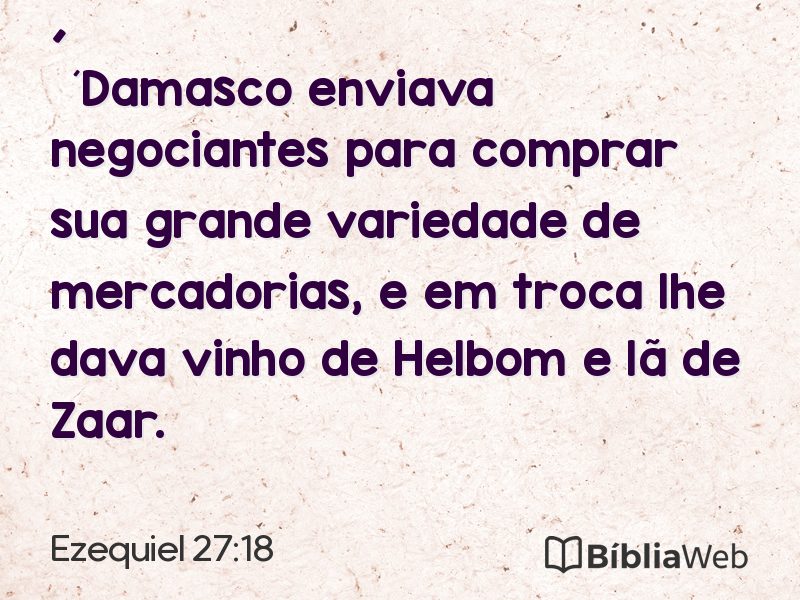 Ezequiel 27:18 em imagem para compartilhar