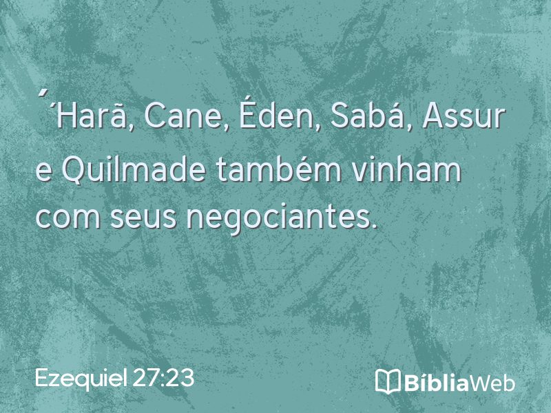 Ezequiel 27:23 em imagem para compartilhar