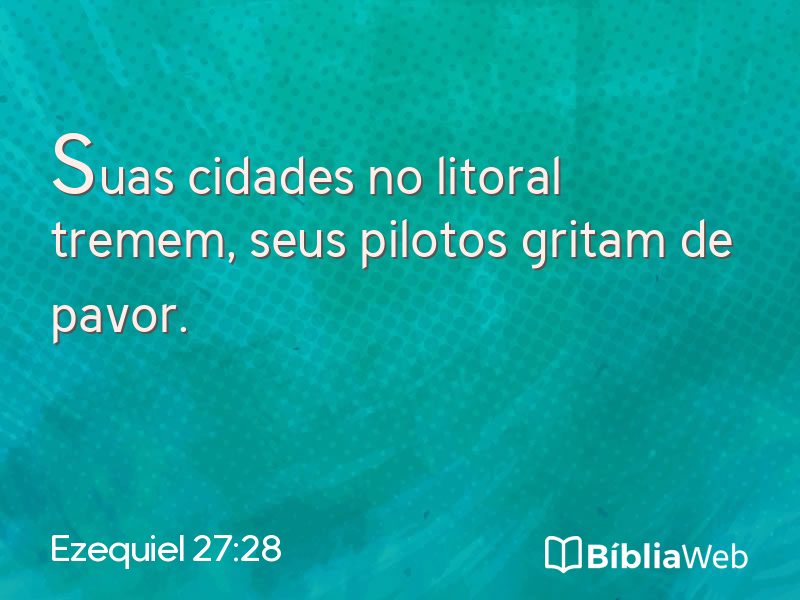 Ezequiel 27:28 em imagem para compartilhar