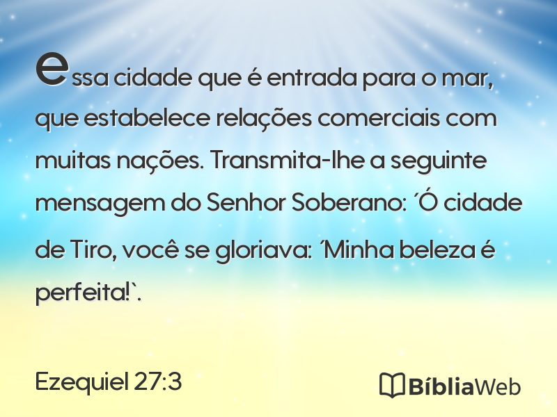 Ezequiel 27:3 em imagem para compartilhar