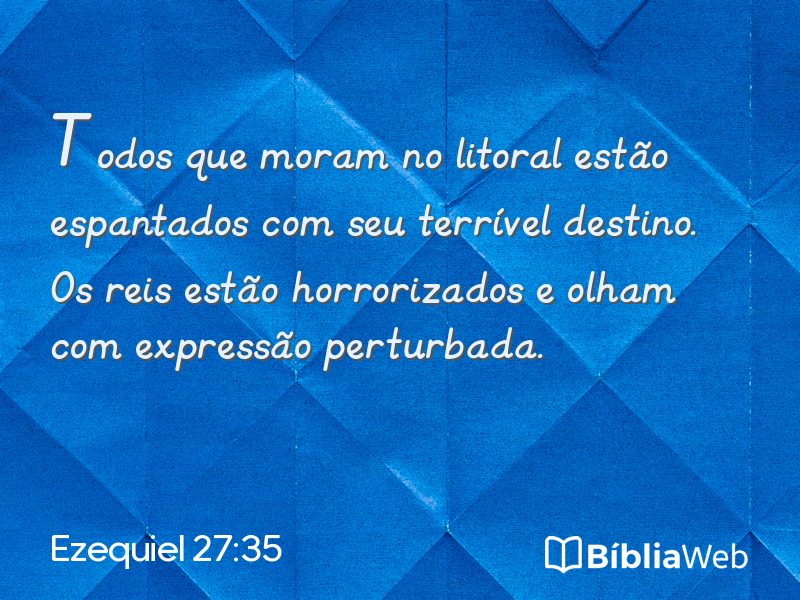 Ezequiel 27:35 em imagem para compartilhar