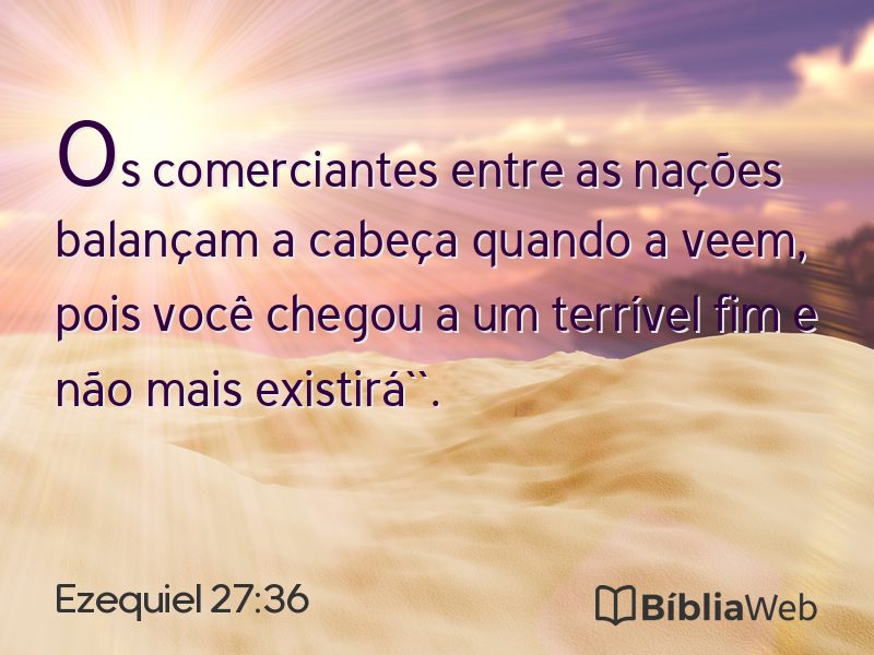 Ezequiel 27:36 em imagem para compartilhar