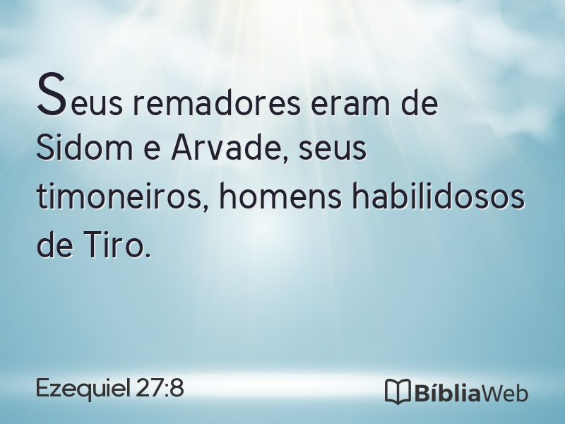 Ezequiel 27:8 em imagem para compartilhar