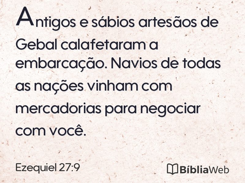 Ezequiel 27:9 em imagem para compartilhar