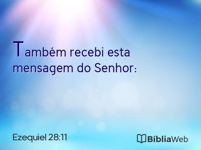 Ezequiel 28:11 em imagem para compartilhar