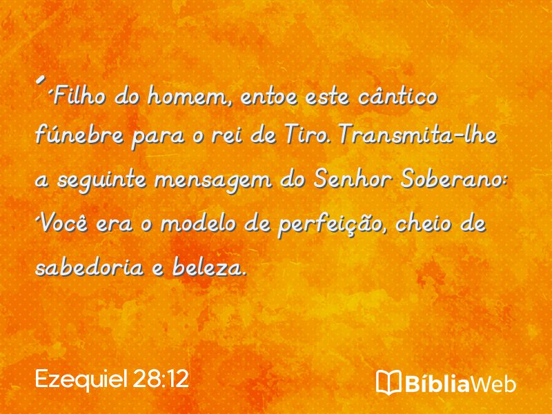 Ezequiel 28:12 em imagem para compartilhar