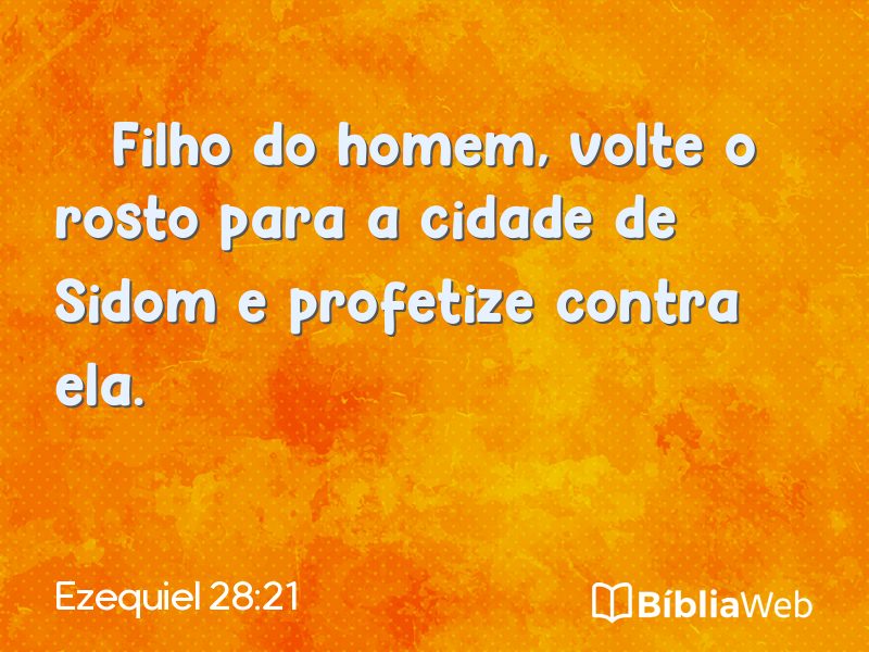 Ezequiel 28:21 em imagem para compartilhar