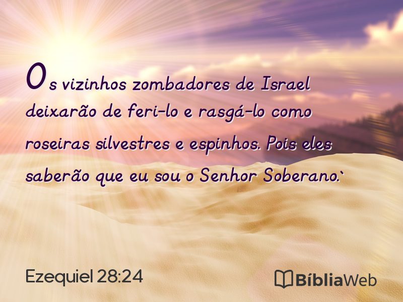 Ezequiel 28:24 em imagem para compartilhar