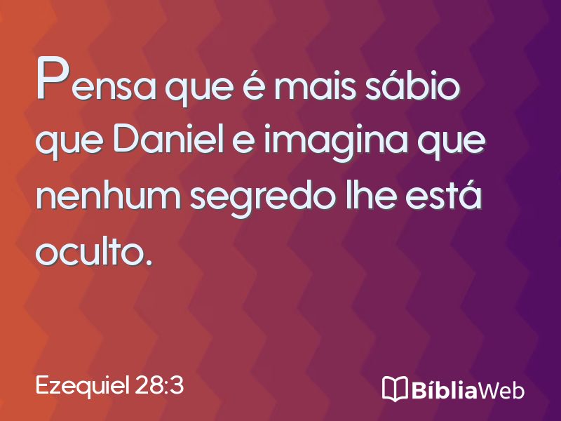 Ezequiel 28:3 em imagem para compartilhar
