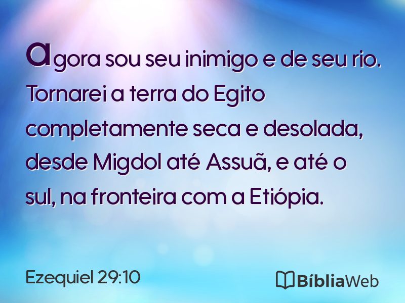 Ezequiel 29:10 em imagem para compartilhar