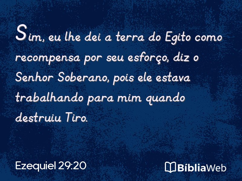 Ezequiel 29:20 em imagem para compartilhar