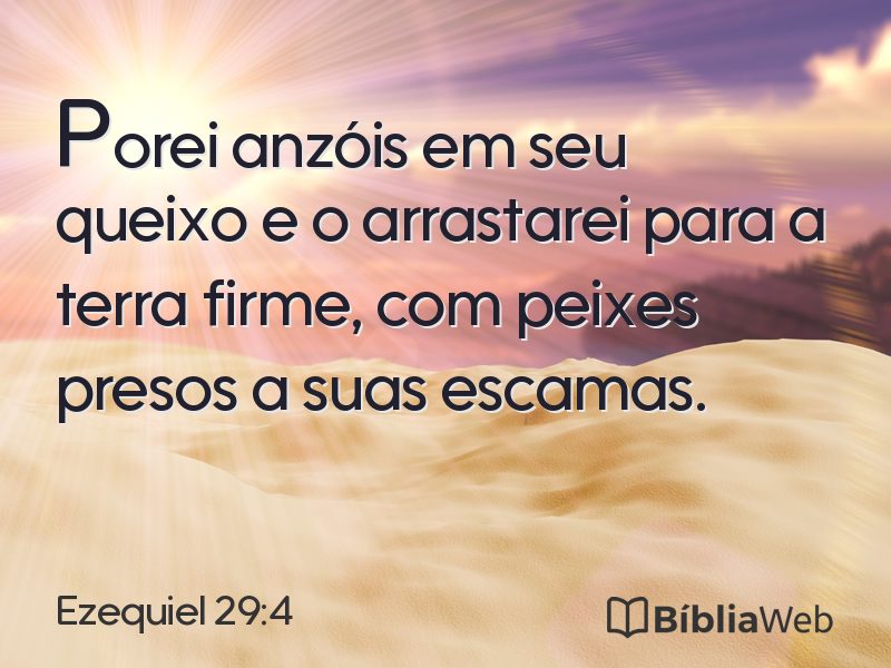 Ezequiel 29:4 em imagem para compartilhar