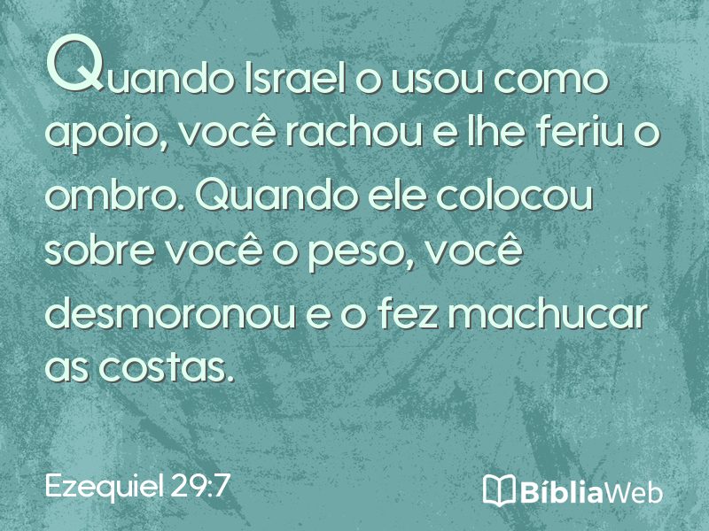 Ezequiel 29:7 em imagem para compartilhar