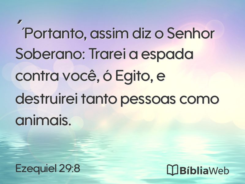 Ezequiel 29:8 em imagem para compartilhar