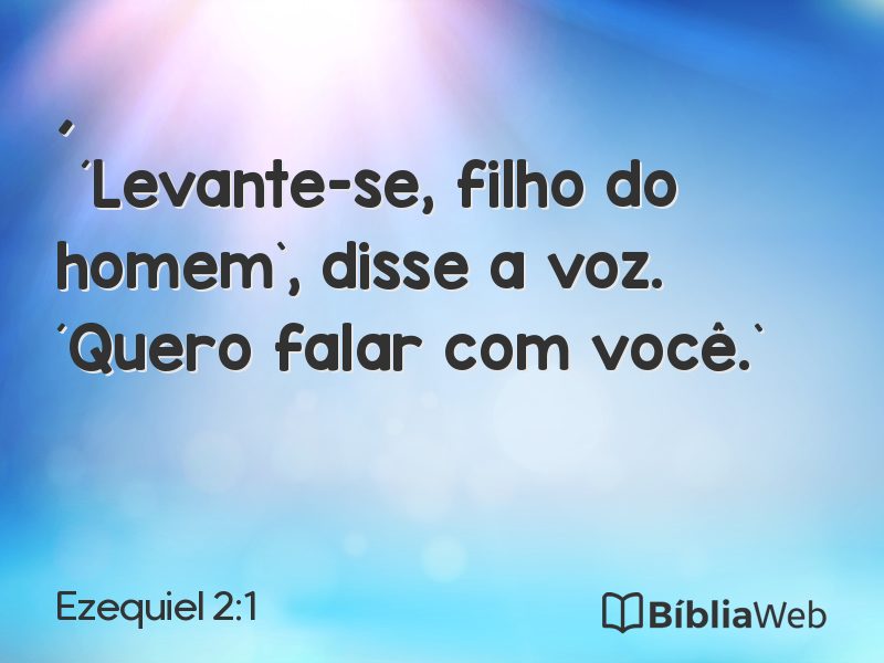 Ezequiel 2:1 em imagem para compartilhar
