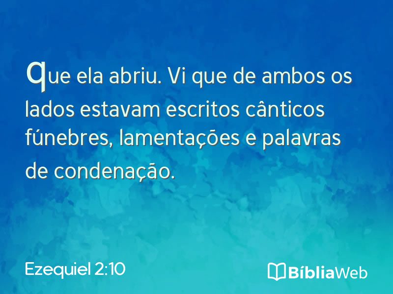 Ezequiel 2:10 em imagem para compartilhar