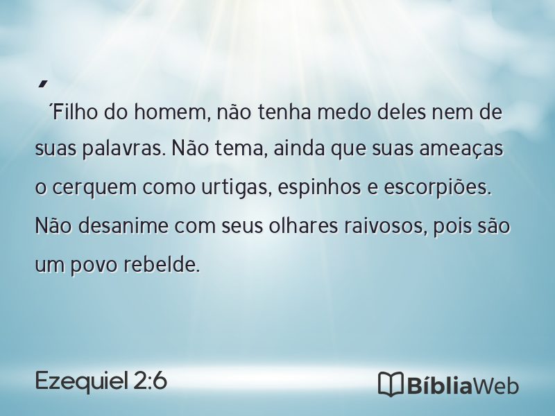Ezequiel 2:6 em imagem para compartilhar